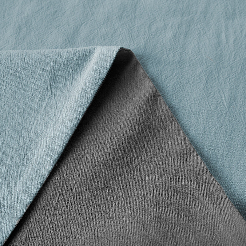 Chemin de table | GALLONULE | Réversible Bleu et gris